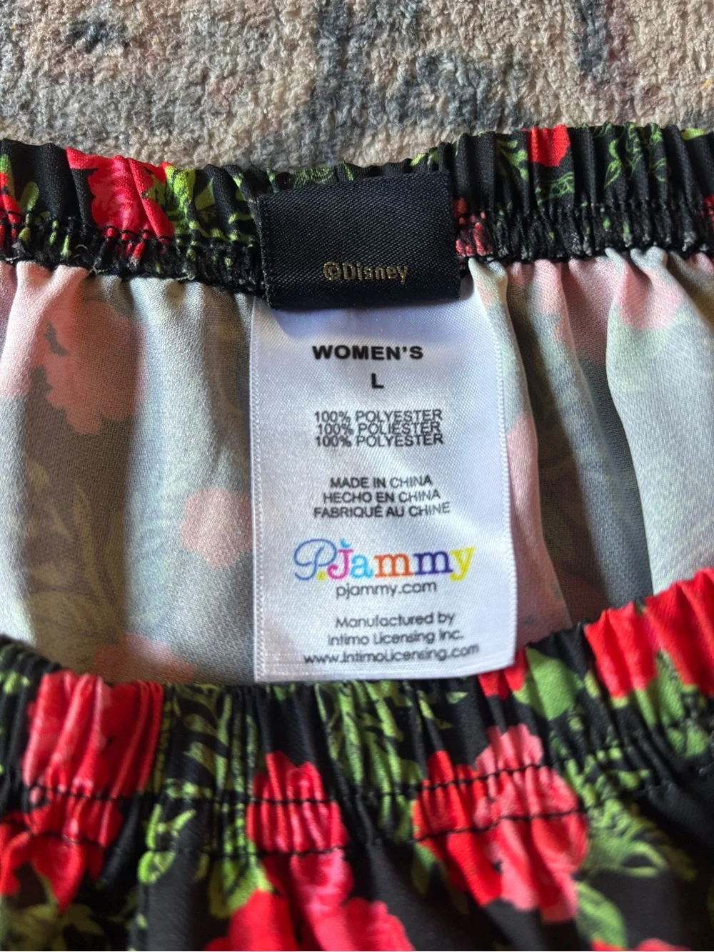 Disney Princess PJammy Rose Floral Sleep Shorts. - Picture 4 of 6